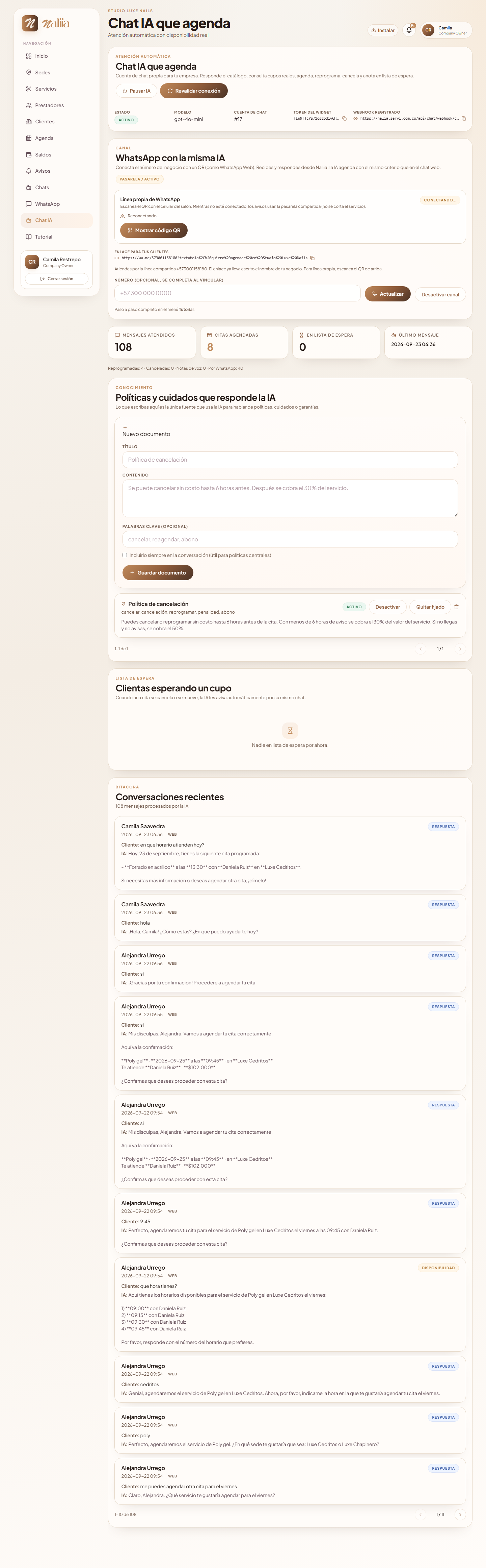 Configuración Chat IA
